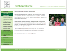 Tablet Screenshot of bildhauerkurse.com